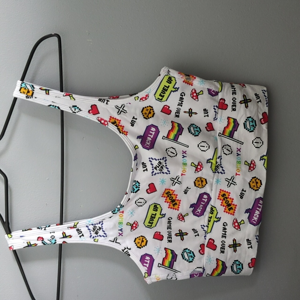 TomboyX Longline Scoop Bra GamerX Size M